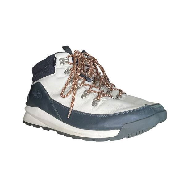 Mens The North Face Back to Berkeley Waterproof Boots Hiking Size 12 Gray White - Picture 3 of 5